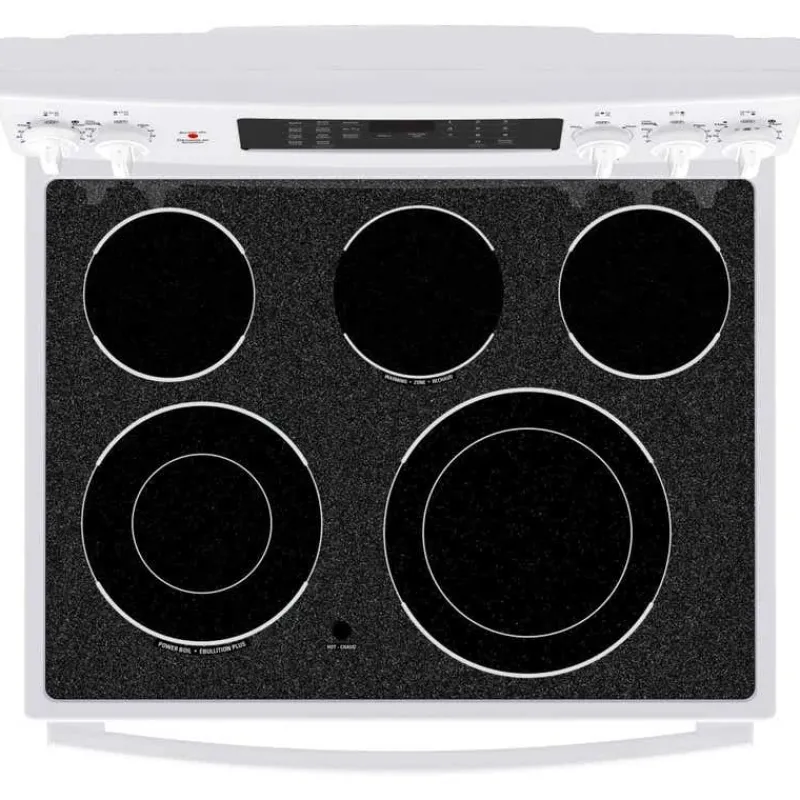 GE Appliances GE Range 30" Electric Glass-Ceramic - JCB840DVWW