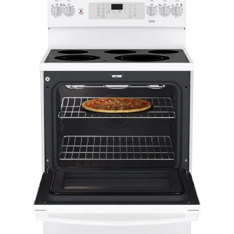 GE Appliances GE Range 30" Electric Glass-Ceramic - JCB840DVWW