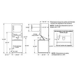 GE Appliances GE Spacemaker washer dryer, , 27'', 800 RPM - GUD37EEMNDG
