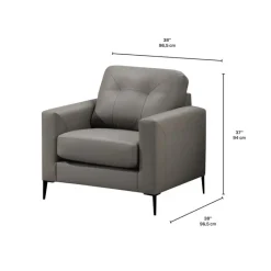 Sofa By Fancy Genuine Leather Armchair