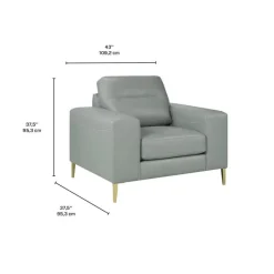 Sofa By Fancy Genuine Leather Armchair