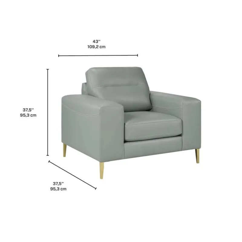 Sofa By Fancy Genuine Leather Armchair