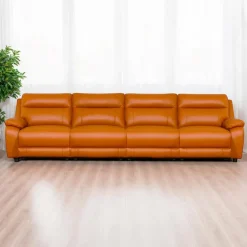 Genuine Leather Power Modular Reclining Sofa - 4 pcs