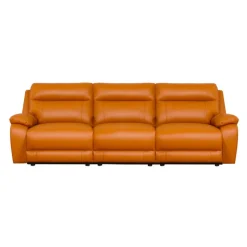 Genuine Leather Power Modular Reclining Sofa - 3 pcs