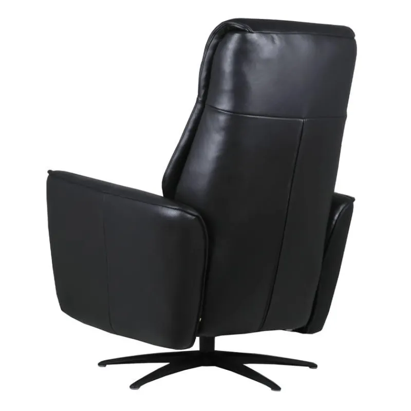 Genuine Leather Power Recliner and Swivel Chair with 4 Motors, Massage, Built-In Speakers, and LED Lighting