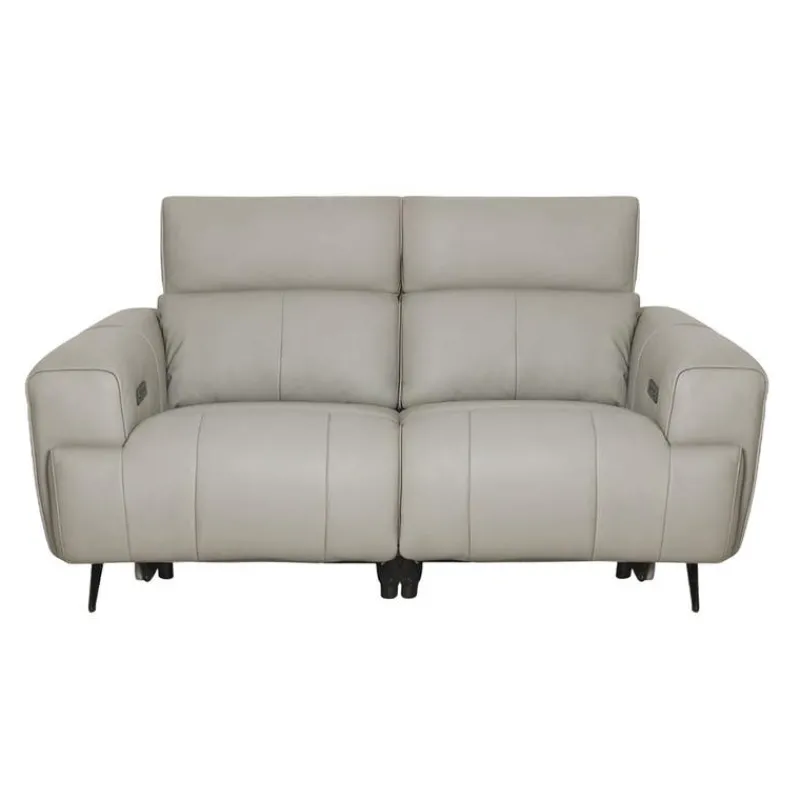 Genuine Leather Power Reclining Loveseat