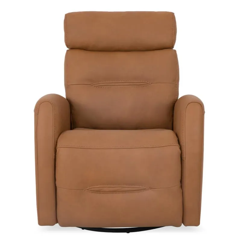 Genuine Leather Power Recliner - Tan