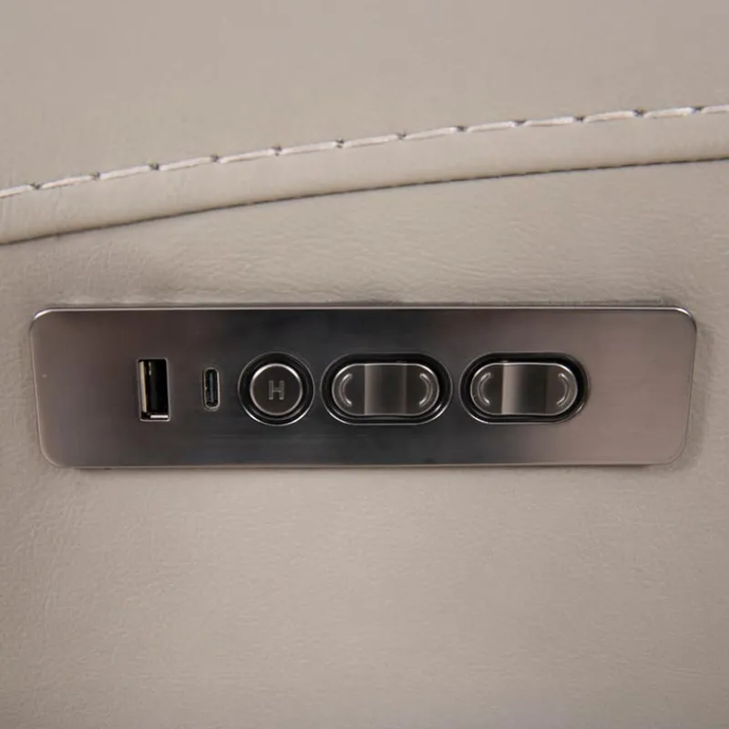 Genuine Leather Power Recliner -