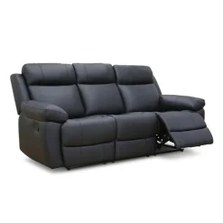 Genuine Leather Reclining Sofa