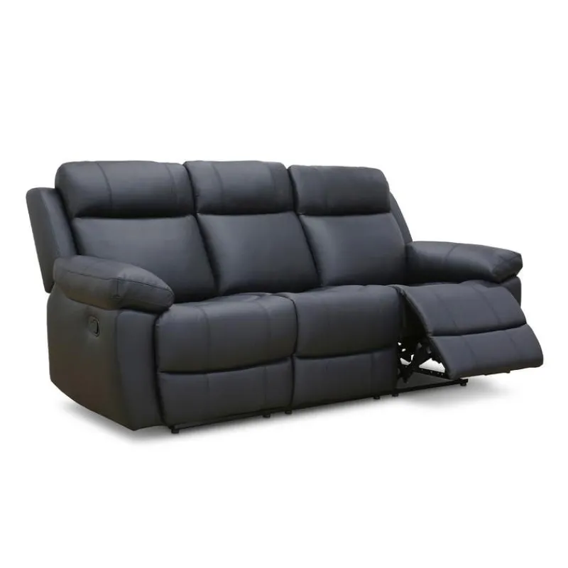 Genuine Leather Reclining Sofa