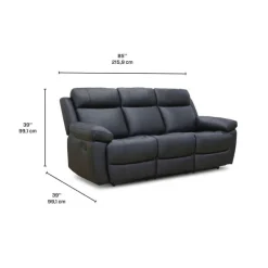 Genuine Leather Reclining Sofa