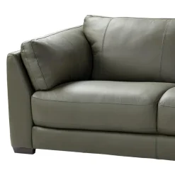 HTL Genuine Leather Sectional with Right-Side Extra Seat