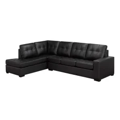 Sofa By Fancy Genuine Leather Sectional - Left-Side Chaise