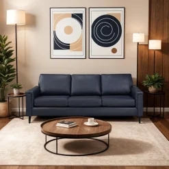 Sofa By Fancy Genuine Leather Sofa -