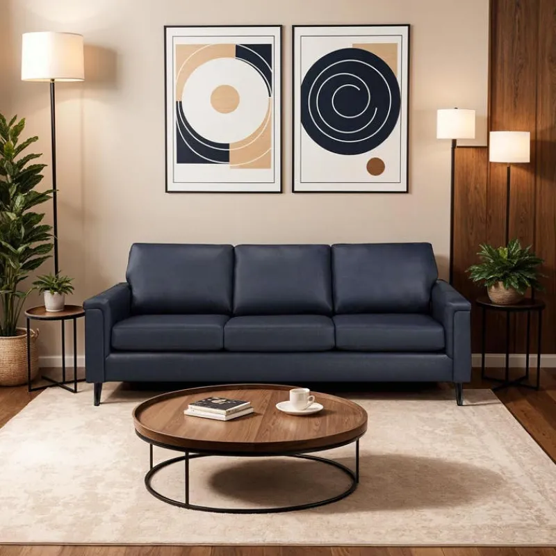 Sofa By Fancy Genuine Leather Sofa -