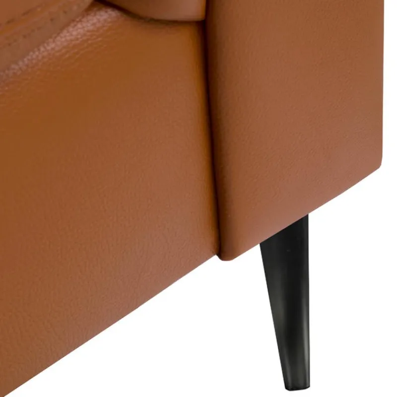 Sofa By Fancy Genuine Leather Sofa - Cognac