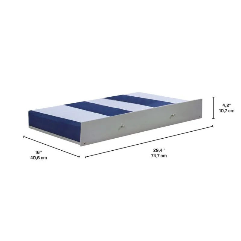 Bunk Bed with Trundle Bed - 39"/39"