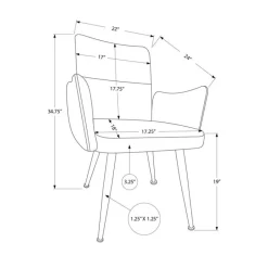 Monarch Dining Chairs (Set of 2) 35” -