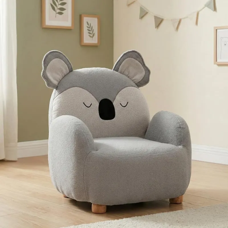 Koala-Shaped Kids Armchair – 22.8" x 21.7" x 24.2"