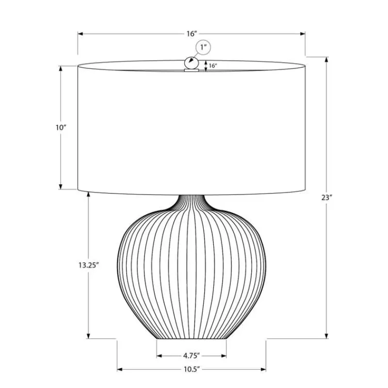 Monarch 23"H Ceramic Table Lamp