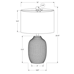 Monarch 26"H Ceramic Table Lamp