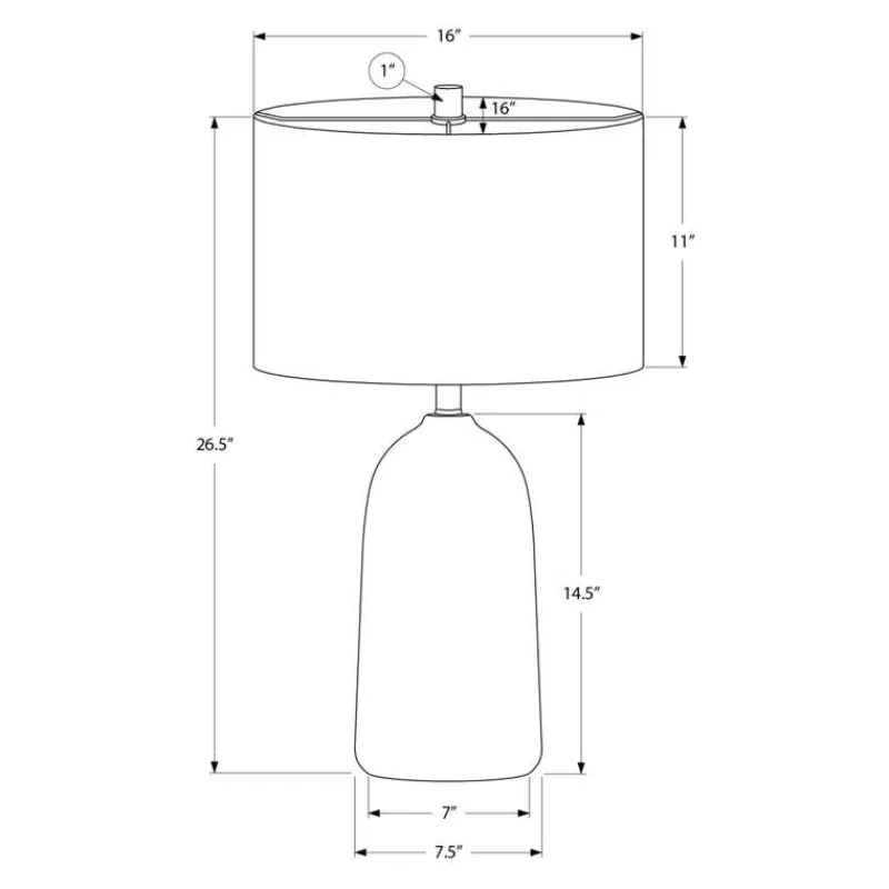 Monarch 27"H Ceramic Table Lamp