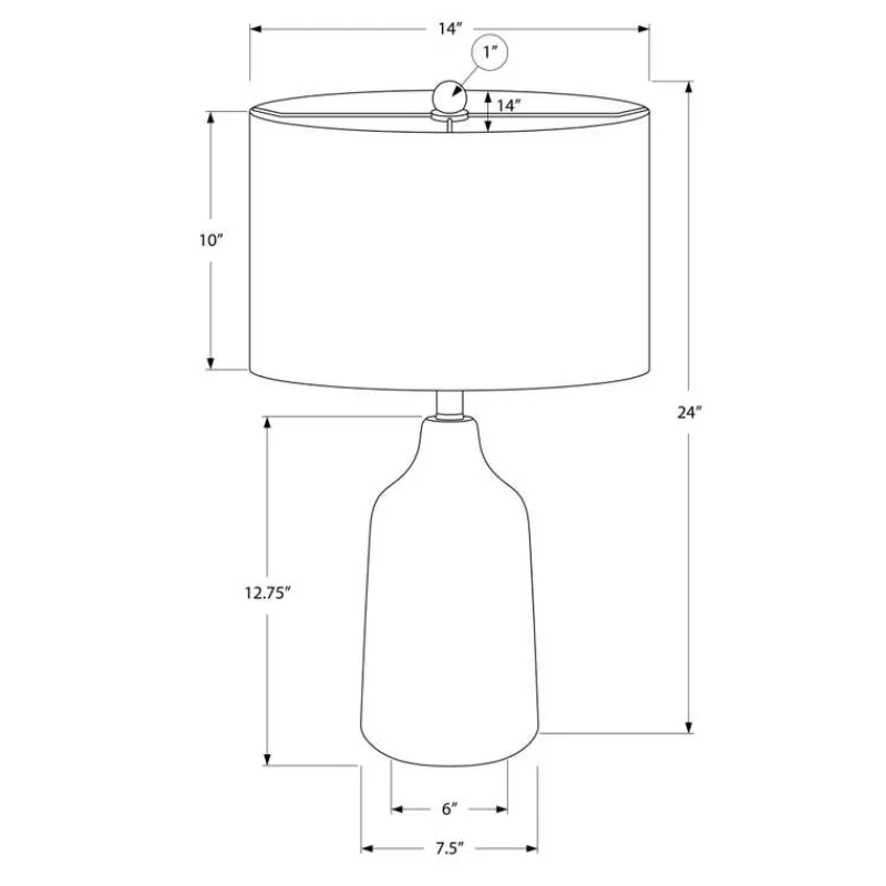 Monarch 24"H Concrete Table Lamp