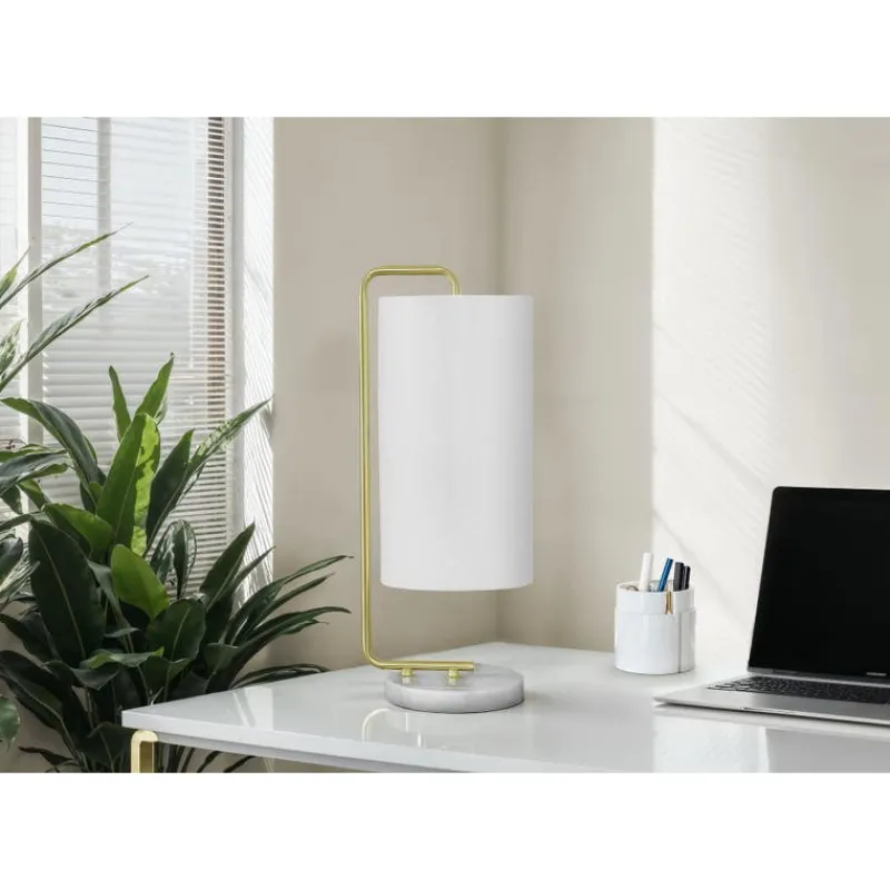 Monarch 20"H Faux Marble Table Lamp