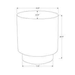 Monarch 25"H Indoor or Outdoor Accent Table -