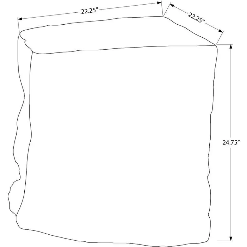 Monarch 25"H Indoor or Outdoor Accent Table -