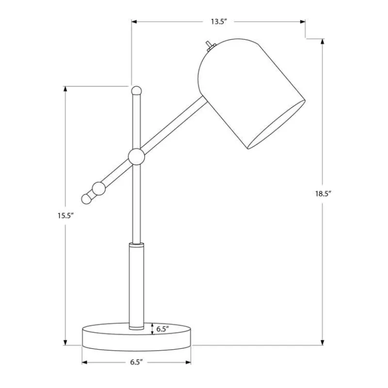Monarch 18"H Metal Table Lamp