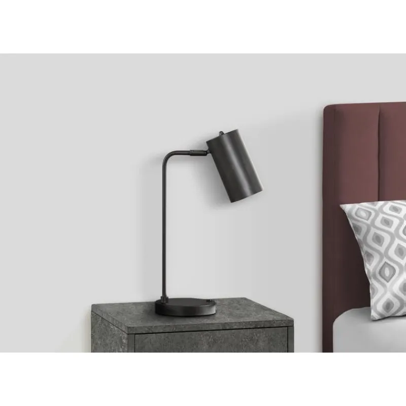 Monarch 18"H Metal Table Lamp with USB Ports