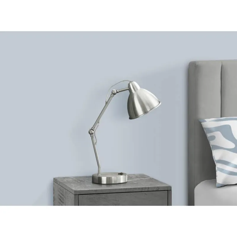 Monarch 17"H Metal Table Lamp with USB Ports