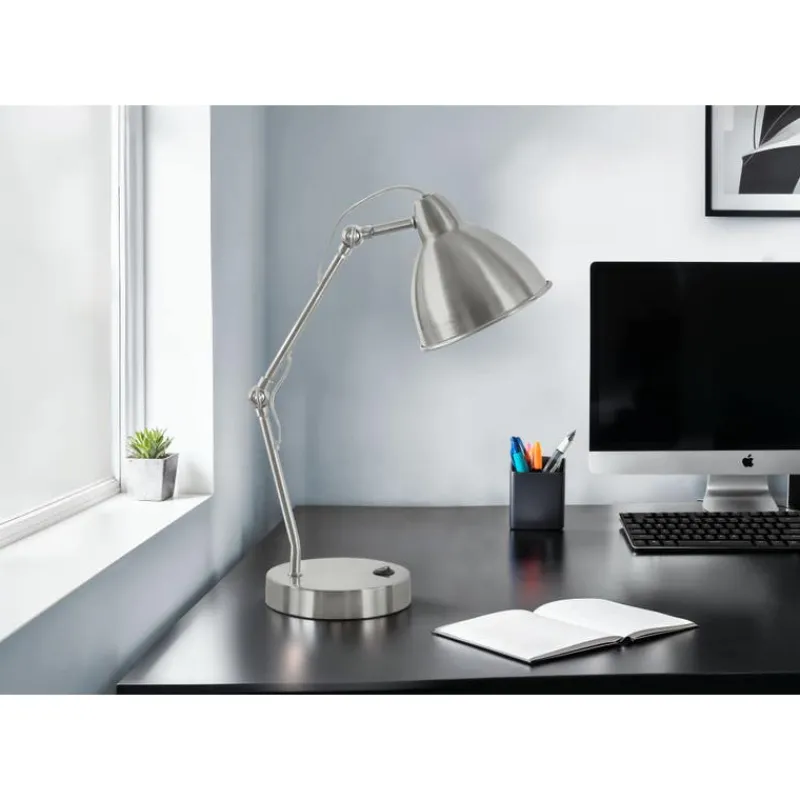 Monarch 17"H Metal Table Lamp with USB Ports