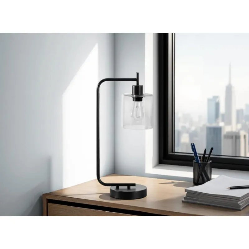 Monarch 20"H Metal Table Lamp with USB Ports