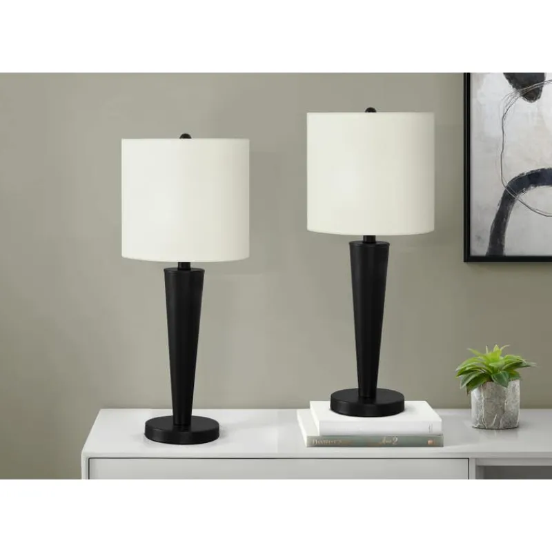 Monarch 24"H Metal Table Lamp with USB Ports (2pcs)