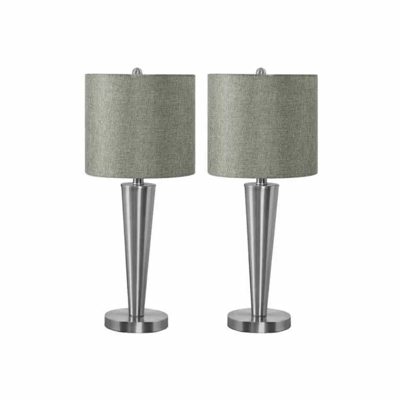 Monarch 24"H Metal Table Lamp with USB Ports (2pcs)