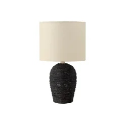 Monarch 17"H Rattan Table Lamp