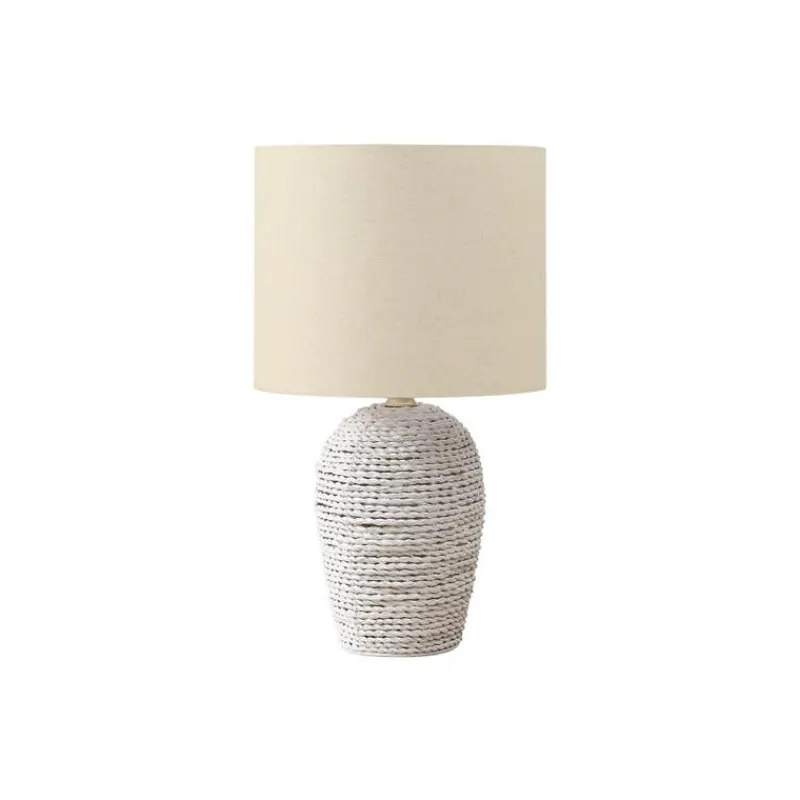 Monarch 17"H Rattan Table Lamp
