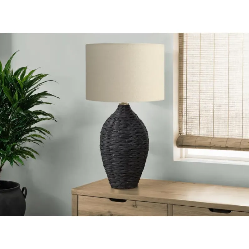 Monarch 30"H Rattan Table Lamp