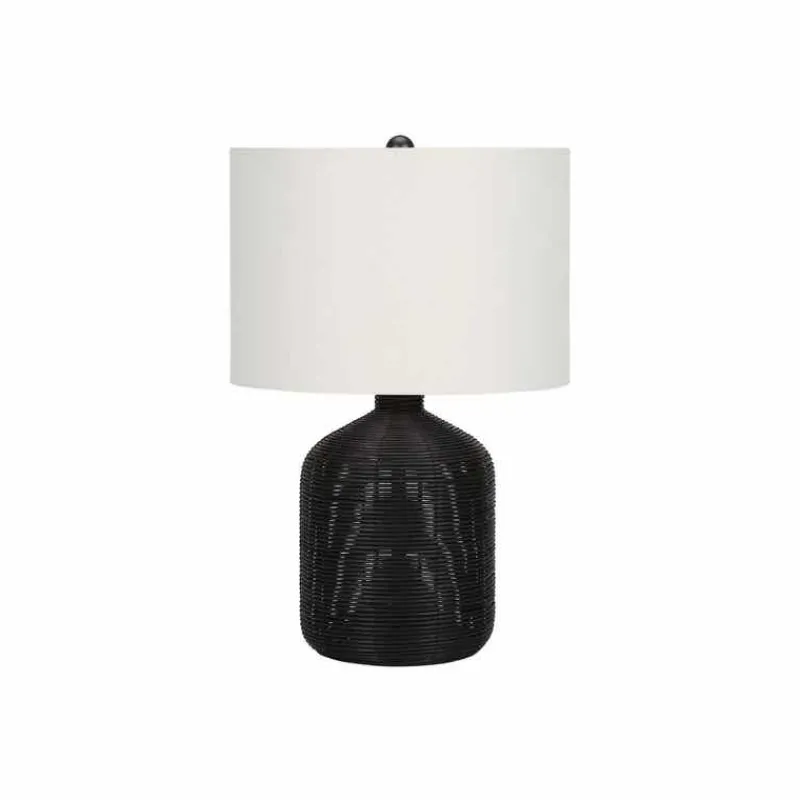 Monarch 23"H Rattan Table Lamp