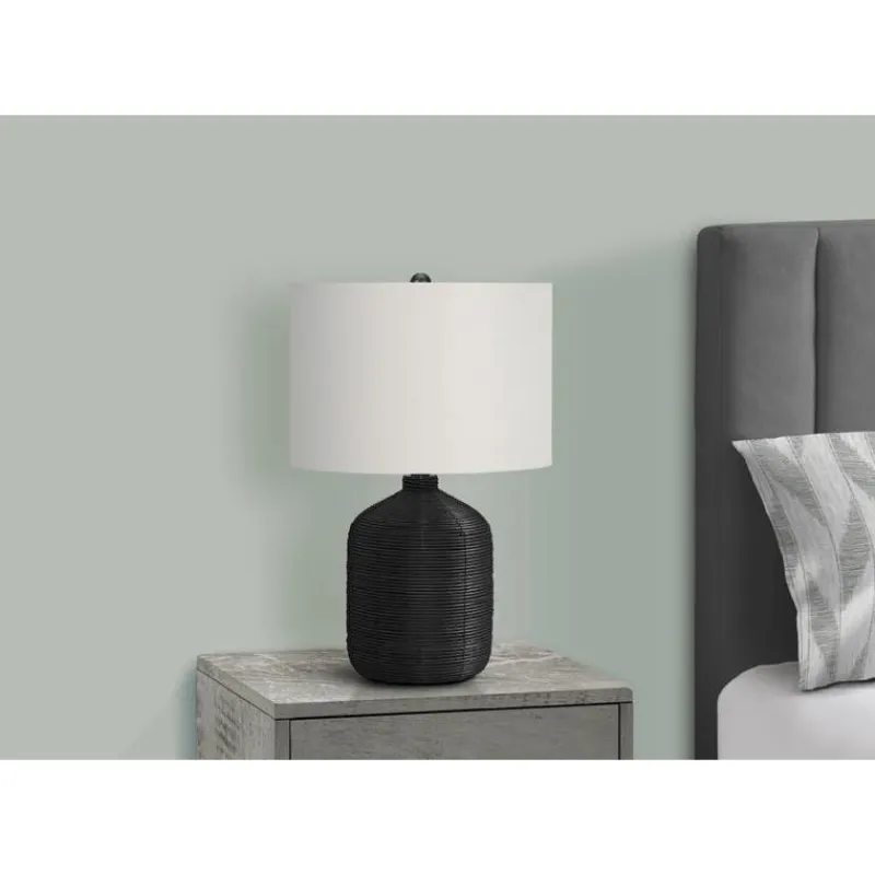 Monarch 23"H Rattan Table Lamp