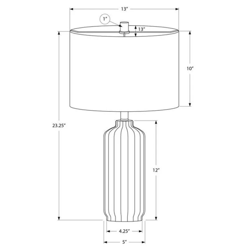 Monarch 23"H Resin Table Lamp