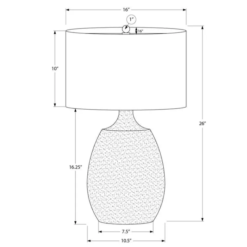 Monarch 26"H Resin Table Lamp