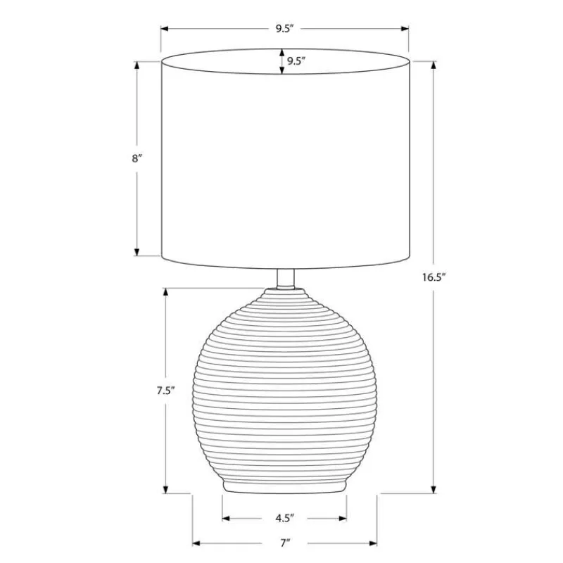 Monarch 16"H Resin Table Lamp
