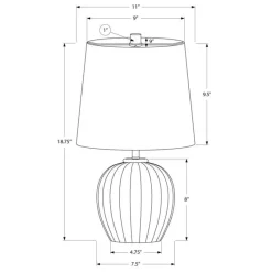 Monarch 19"H Resin Table Lamp