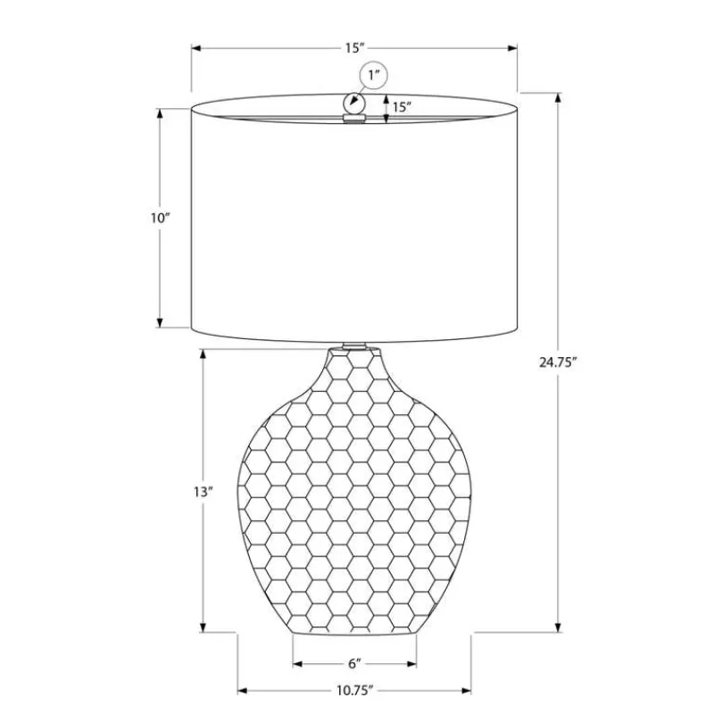 Monarch 25"H Resin Table Lamp