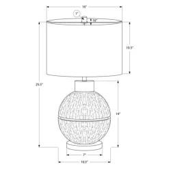 Monarch 26"H Resin Table Lamp