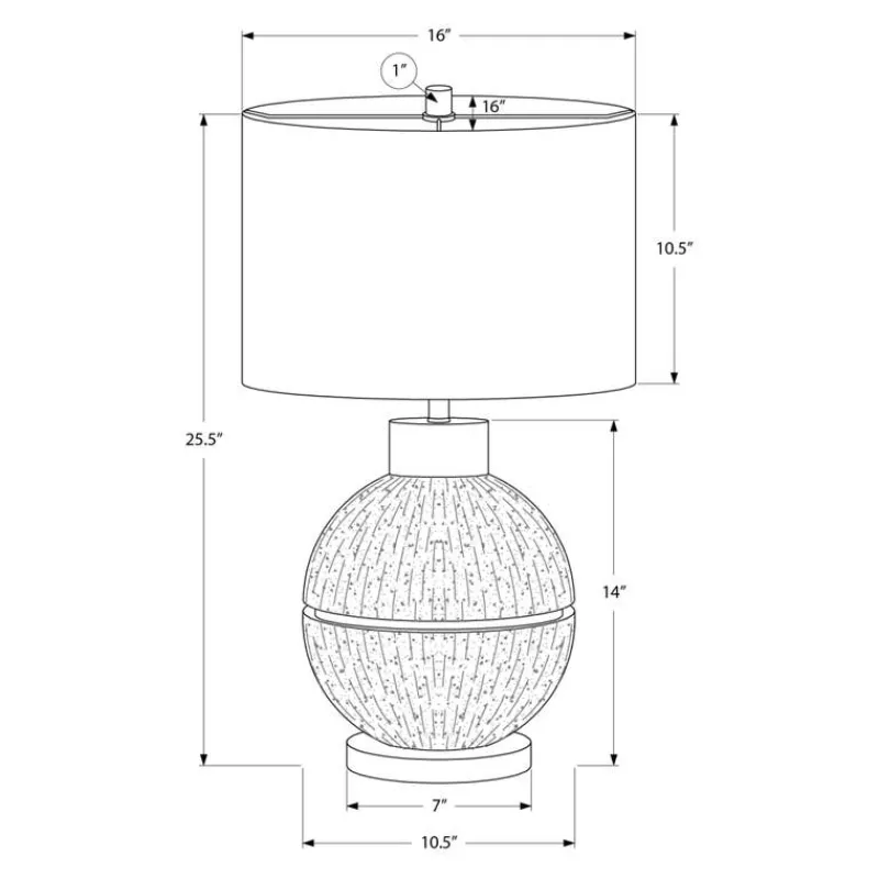 Monarch 26"H Resin Table Lamp