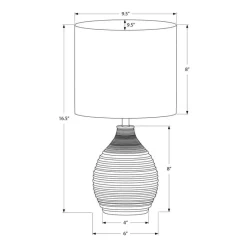 Monarch 17"H Resin Table Lamp
